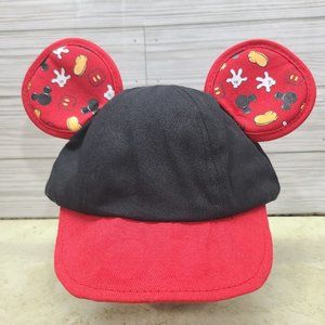 Disney Parks Mickey Mouse Infant Baby Ball Cap with Ears NWT